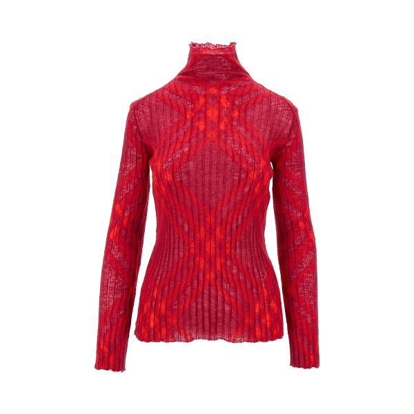 BALMAIN Mohair-blend jacquard turtleneck sweater