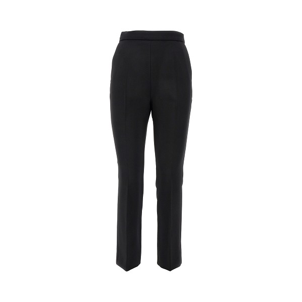 Plain Women Regular Fit Peach Poly Crepe Trousers at Rs 250/piece in Delhi