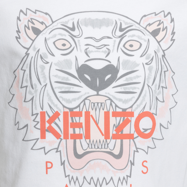 White T-shirt with tiger Kenzo | Ratti Boutique