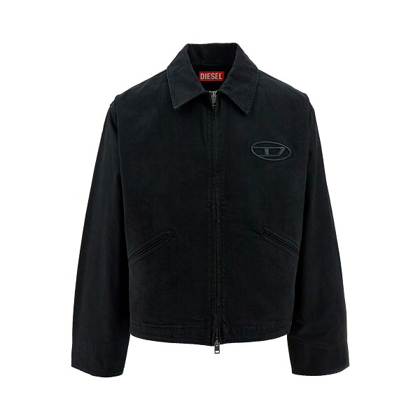 Bleached-out Oval D denim jacket Diesel | Ratti Boutique