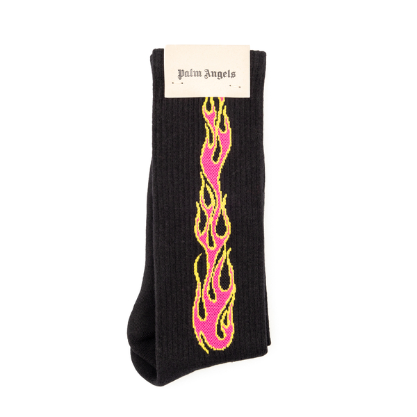 Socks with pink flames Palm Angels | Ratti Boutique