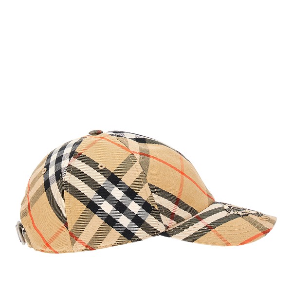 Burberry Check Cotton Baseball Cap , Size: XS