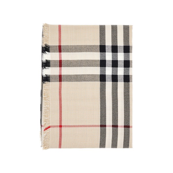 BURBERRY: cashmere scarf - Grey  Burberry scarf 8016395 online at