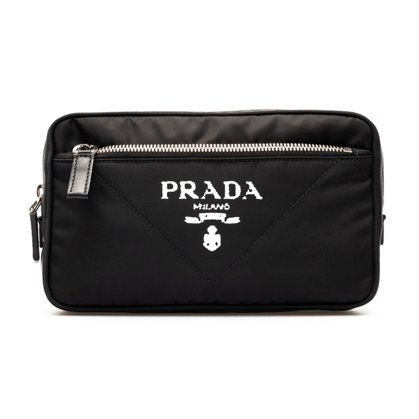 Prada Black Re-Nylon Logo Pouch Belt Bag – Baitul Couture Boutique &  Designer Consignment