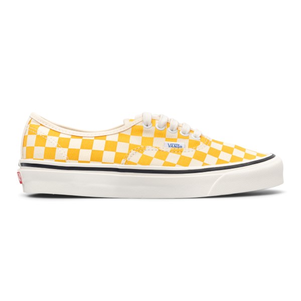 yellow and checkered vans