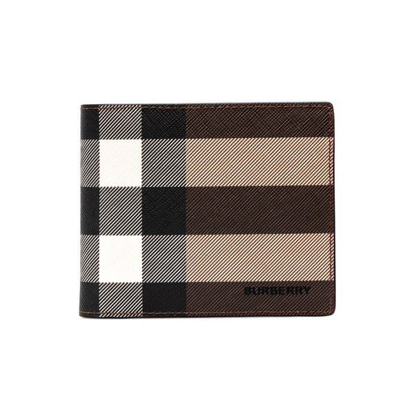 Brown tartan wallet Burberry | Ratti Boutique