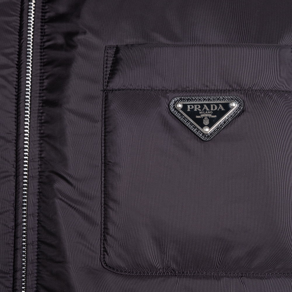 Cropped nylon jacket Prada | Ratti Boutique