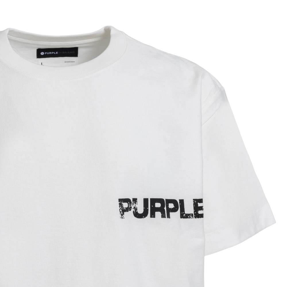 Purple Brand logo-print Short-sleeved T-Shirt - White