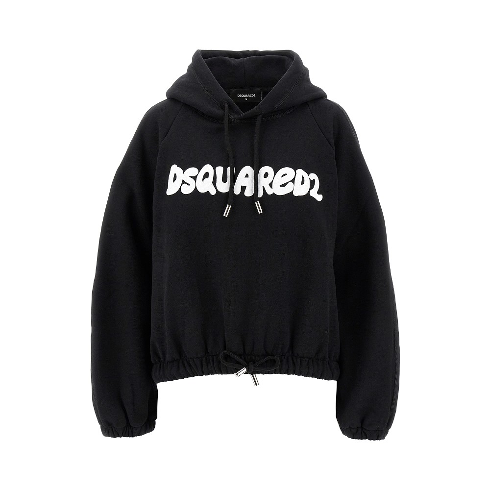 Onion Fit hoodie with logo print Dsquared2