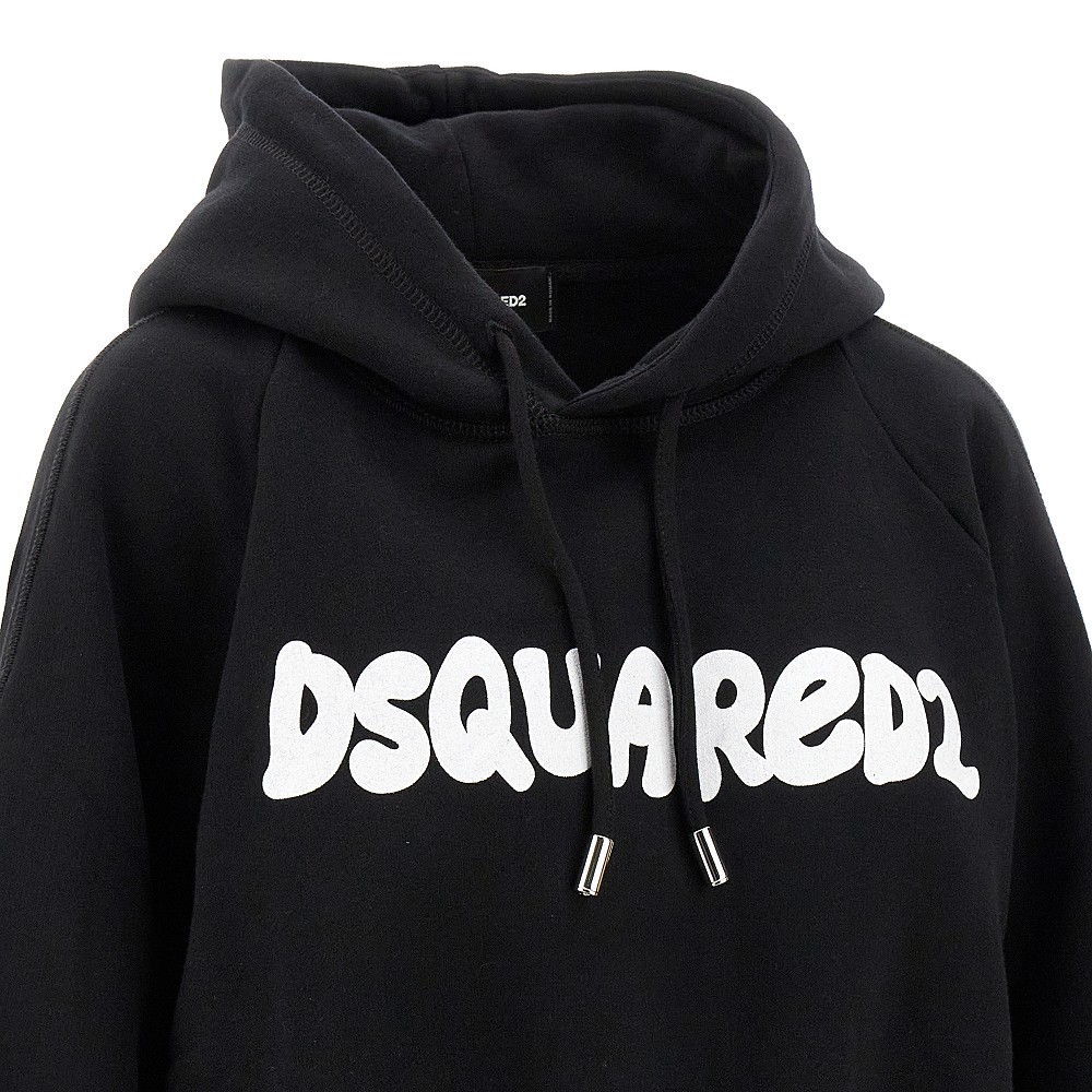 Onion Fit hoodie with logo print Dsquared2