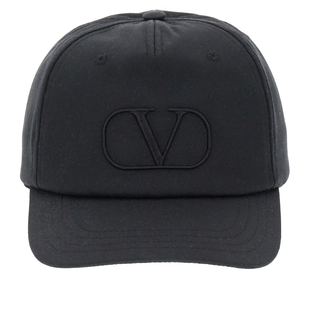 Valentino Garavani Vlogo Signature Baseball Cap Man Black 59