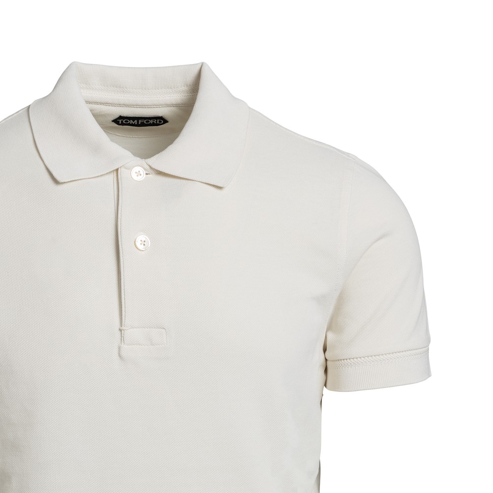 White short-sleeved polo shirt Tom Ford | Ratti Boutique